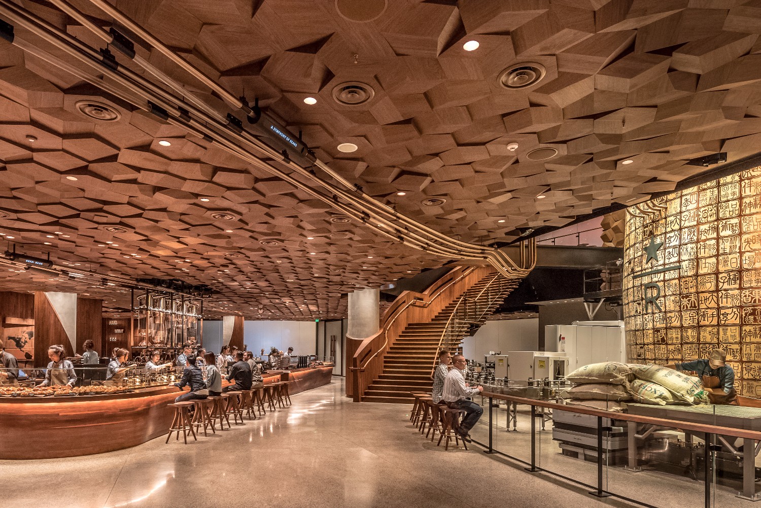 Starbucks promises a multisensory experience at its largest store to date in Shanghai