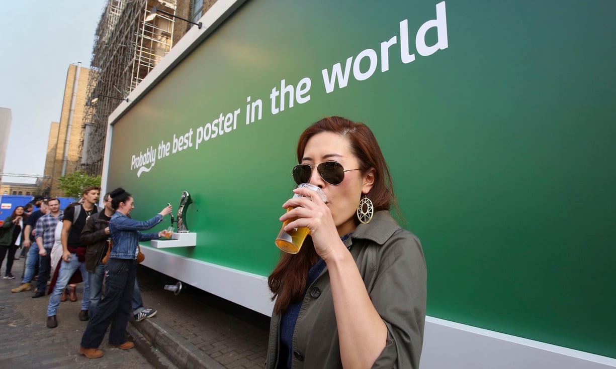 Carlsberg's beer poster was an experiential marketing in 2015