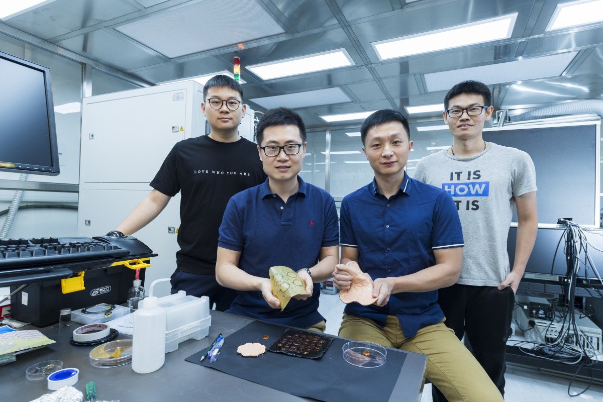 Electronic skin for haptic interfaces’ jointly developed by City University of Hong Kong – light, tight and battery-free | South China Morning Post