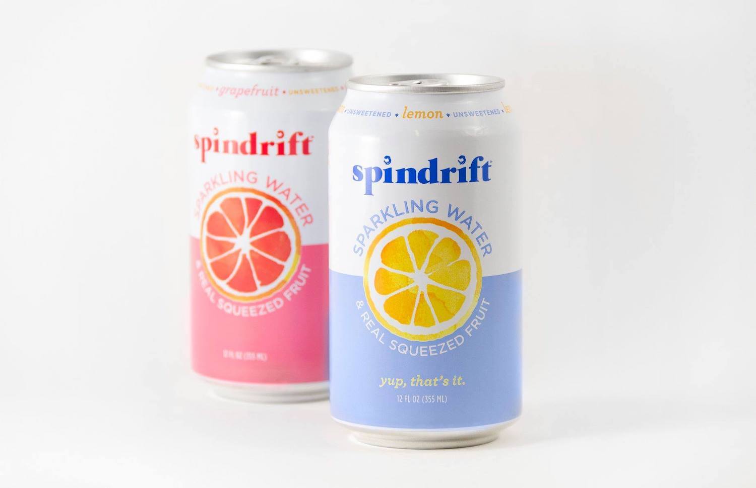 Spindrift Sparkling Water product shot. October 2020