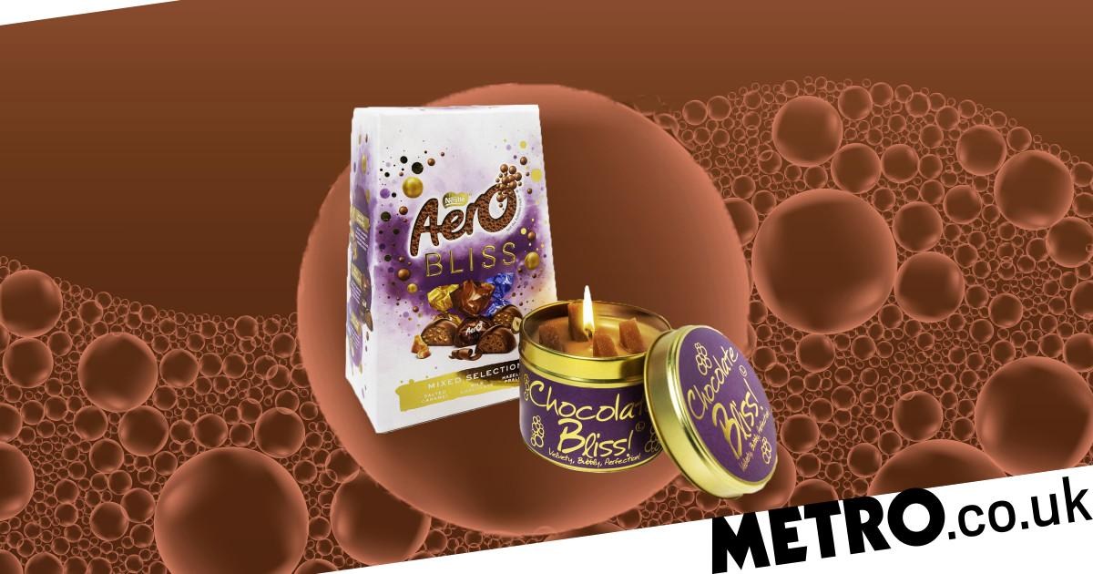 You can buy a scented candle that smells of Aero chocolate