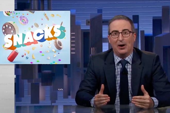 Watch John Oliver’s hilarious, nostalgic take on snack and beverage branded video games | Adage