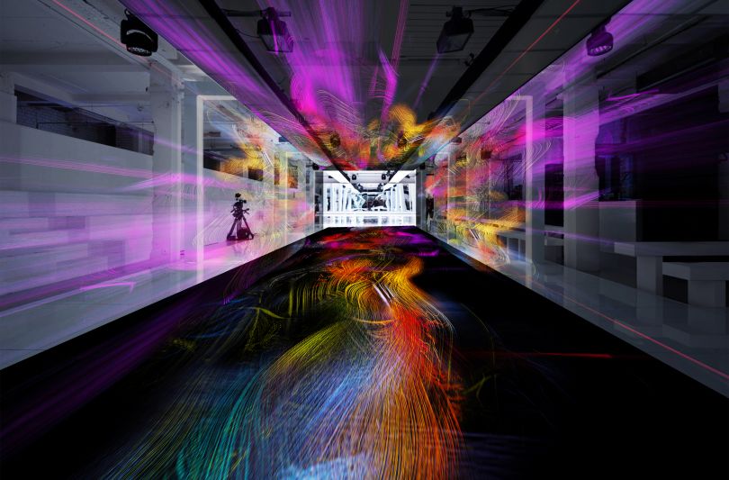 Immersive Fashion Design, Experience Installation of Synaesthetic Sleeve 'Visible Rays'