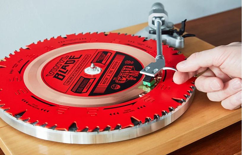 the weeknd teams up with MSCHF to create limited vinyl pressed on actual saw blade | Design Boom
