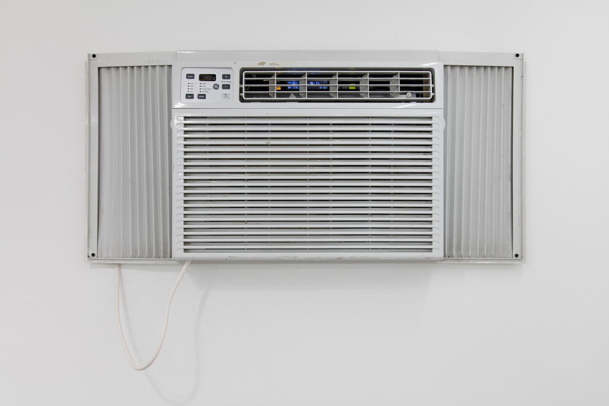 a white air conditioner wall unit