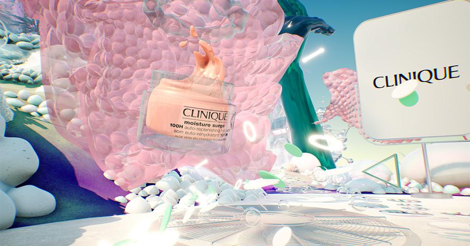 Inside Clinique Lab, the brand's new digital retail experience in the metaverse. 
